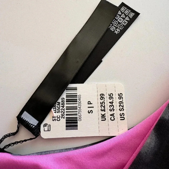 NWT- Pink Sport- Victoria's Secret- Reversible- Pink and Grey- Women- S - Picture 3 of 8
